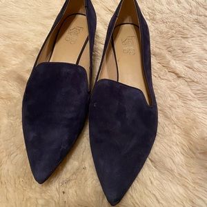 Pair of blue Franco Sarto flats. Size 9.5. Worn once.